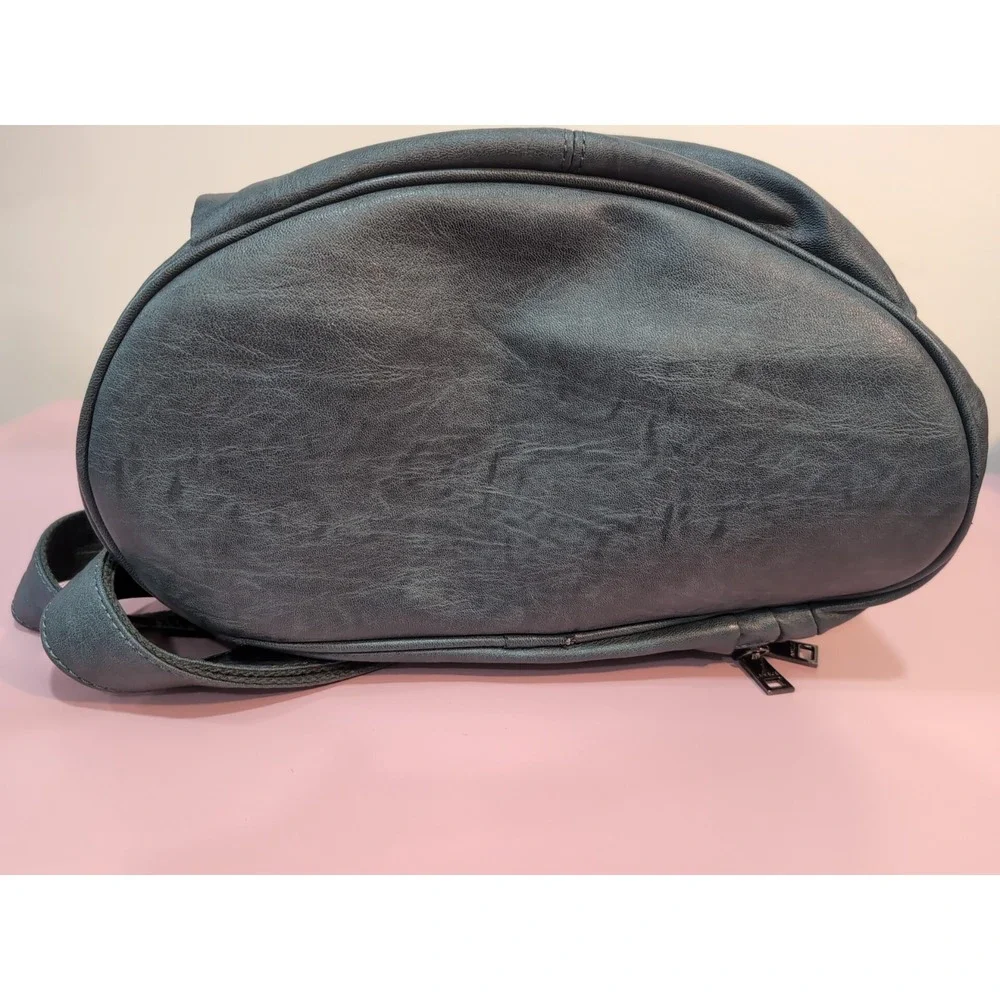 Amelie Galanti Blue Faux Leather‎ Backpack Bag